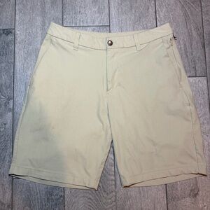 Lululemon Commission Shorts Mens Size 31 Classic Golf Beige 9" Khaki Excellent